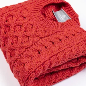 Aran Woollen Mills Kids Aran Jumper In Red*Women Jumpers & Cardigans