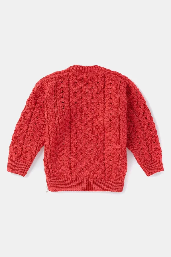 Aran Woollen Mills Kids Aran Jumper In Red*Women Jumpers & Cardigans