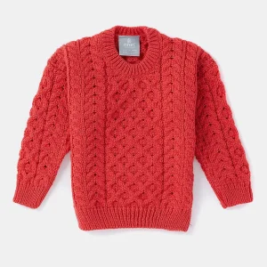 Aran Woollen Mills Kids Aran Jumper In Red*Women Jumpers & Cardigans