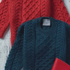 Aran Woollen Mills Kids Aran Jumper In Red*Women Jumpers & Cardigans