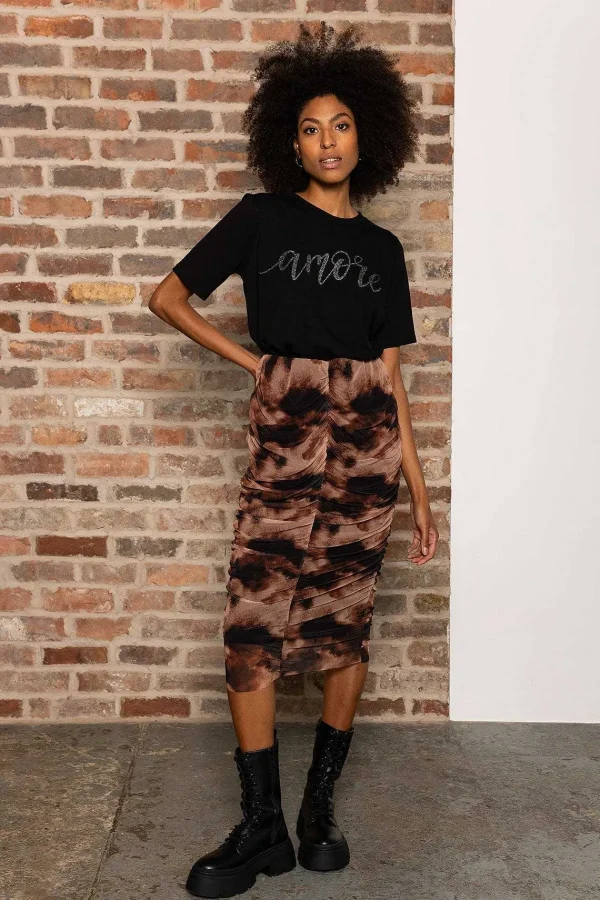 Pala D'oro Sport Kimora Skirt In Brown Print*Women Skirts & Shorts