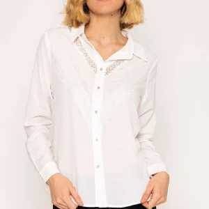 Rowen Avenue Lace Trim Blouse In Ivory*Women Tops & Blouses