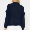 Pala D'oro Lace Up Blouse In Navy*Women Tops & Blouses