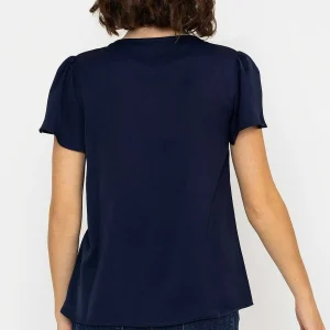 Rowen Avenue Lace V-Neck Top In Navy*Women Tops & Blouses