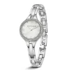 Newbridge Silverware Jewellery Ladies Silver Plated Round Watch With Clear Stones* Boxed Gifts