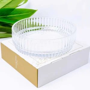 Carraig Donn Living Large Vertical Cut Glass Bowl* Homeware