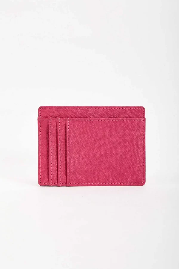 SOUL Accessories Leather Card Holder In Fuchsia* Accessories