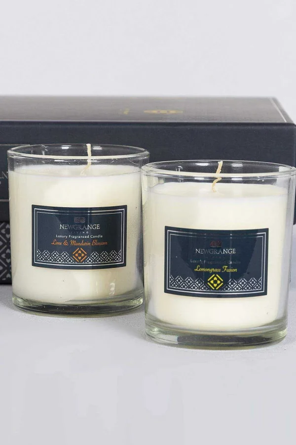 Newgrange Living Lemongrass & Mandarin Blossom Candle Set* Candles & Diffusers