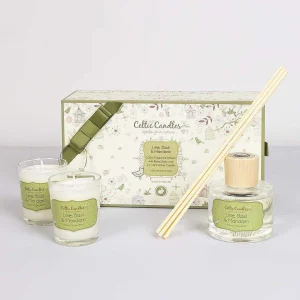 Celtic Candles Lime Basil And Mandarin Candle Gift Box* Homeware