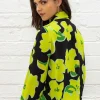 Pala D'oro Sport Lime Green Printed Blouse*Women Tops & Blouses