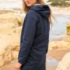 Lighthouse Long Beachcomber Jacket - Navy*Women Coats & Jackets