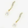 Joularie Long Diamante Drop Earrings* Earrings