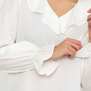 Rowen Avenue Long Sleeve Ruffle Blouse In Ivory*Women Tops & Blouses