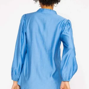 Rowen Avenue Long Sleeve Spring Blouse In Blue*Women Tops & Blouses