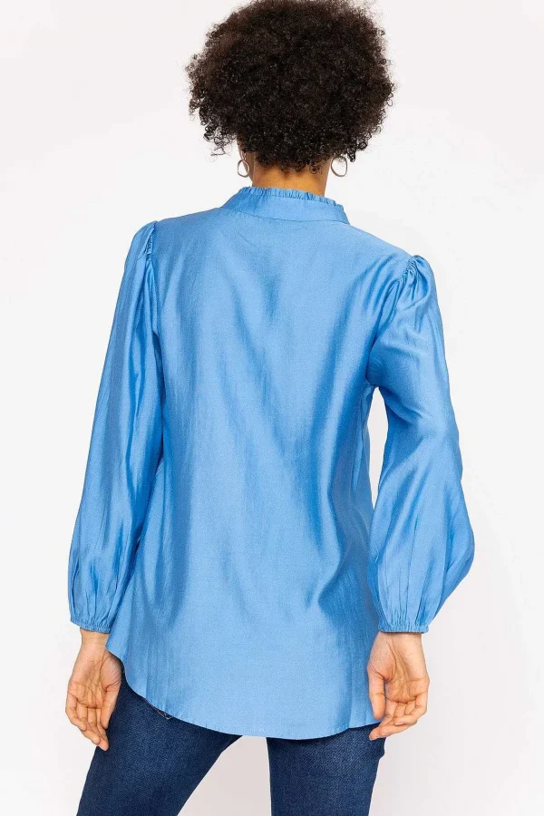 Rowen Avenue Long Sleeve Spring Blouse In Blue*Women Tops & Blouses