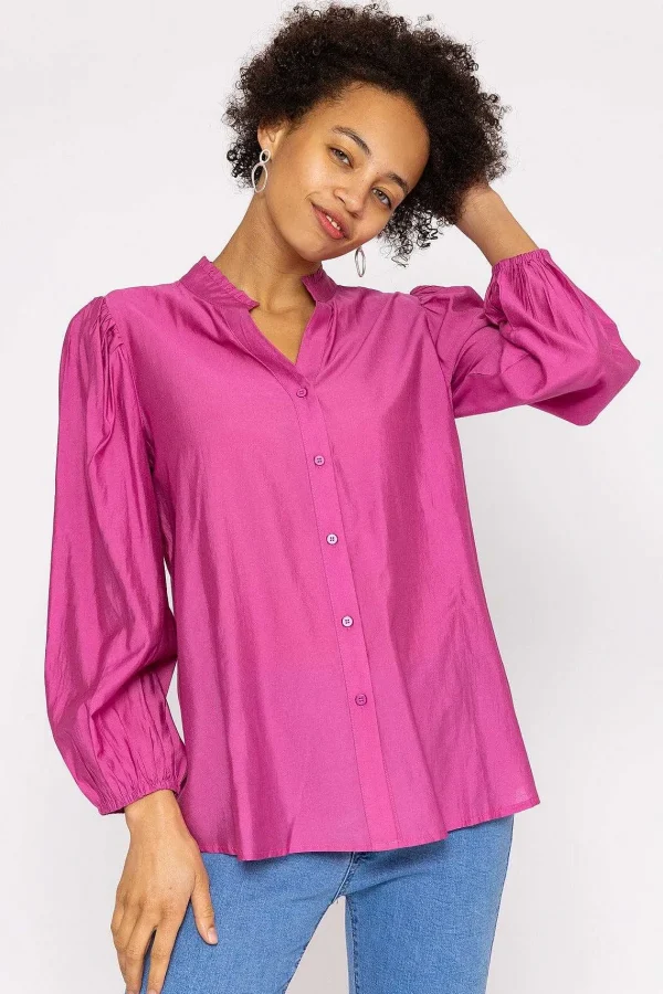 Rowen Avenue Long Sleeve Spring Blouse In Pink*Women Tops & Blouses