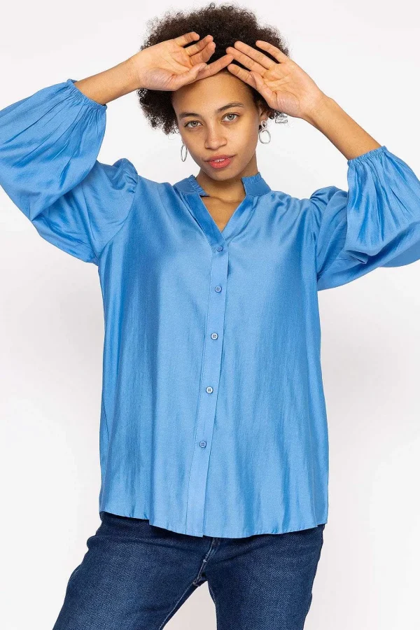 Rowen Avenue Long Sleeve Spring Blouse In Blue*Women Tops & Blouses