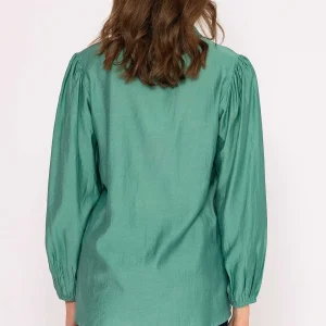 Rowen Avenue Long Sleeve Spring Blouse In Green*Women Tops & Blouses