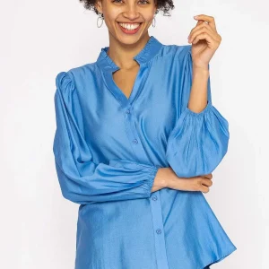 Rowen Avenue Long Sleeve Spring Blouse In Blue*Women Tops & Blouses