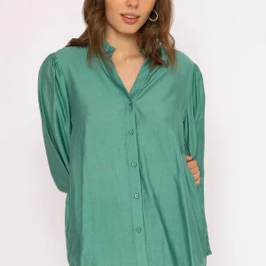 Rowen Avenue Long Sleeve Spring Blouse In Green*Women Tops & Blouses