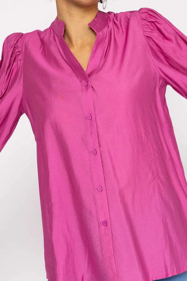 Rowen Avenue Long Sleeve Spring Blouse In Pink*Women Tops & Blouses