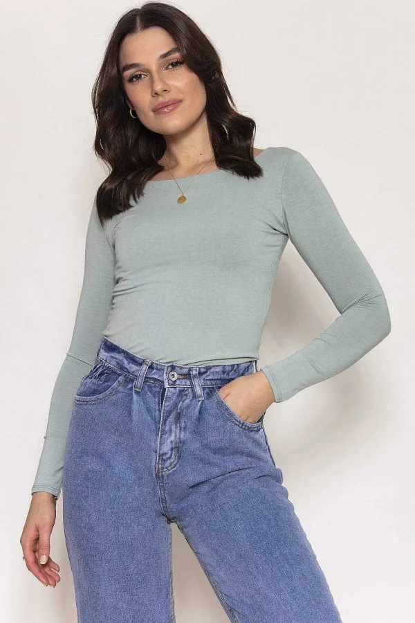 Rowen Avenue Long Sleeve Top In Mint*Women Tops & Blouses