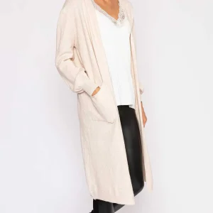 J'aime la Vie Longline Cardigan In Beige*Women Jumpers & Cardigans