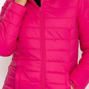 Kelly & Grace Weekend Longline Puffa Coat In Pink*Women Coats & Jackets