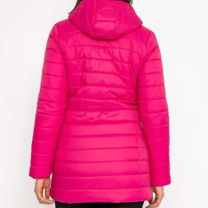 Kelly & Grace Weekend Longline Puffa Coat In Pink*Women Coats & Jackets