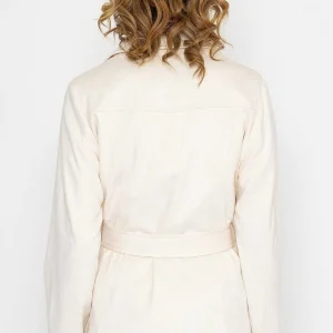 Rowen Avenue Longline Suede Biker In Ecru*Women Coats & Jackets