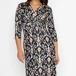 Pala D'oro Louisa Midi Dress In Black Print*Women Dresses & Jumpsuits