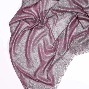 SOUL Accessories Lurex Evening Scarf In Wine* Accessories