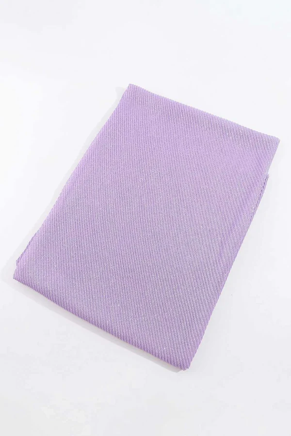 SOUL Accessories Lurex Pleated Occasion Scarf In Lilac* Accessories