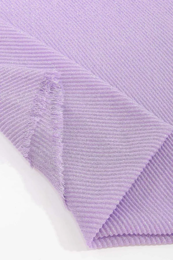 SOUL Accessories Lurex Pleated Occasion Scarf In Lilac* Accessories