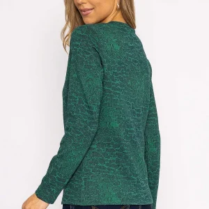 Rowen Avenue Marble Crew Neck In Green*Women Hoodies & Sweatshirts