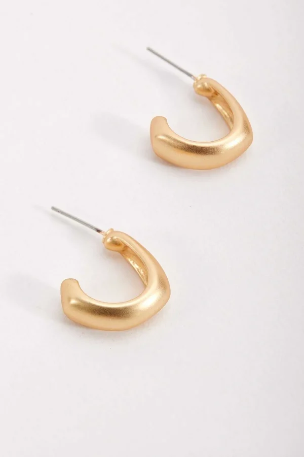 Soul Jewellery Matte Structured Hoop Earrings* Earrings