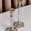 Carraig Donn HOME Medium Silver Dinner Candle Holder* Homeware