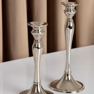 Carraig Donn HOME Medium Silver Dinner Candle Holder* Homeware