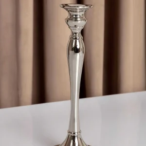 Carraig Donn HOME Medium Silver Dinner Candle Holder* Homeware