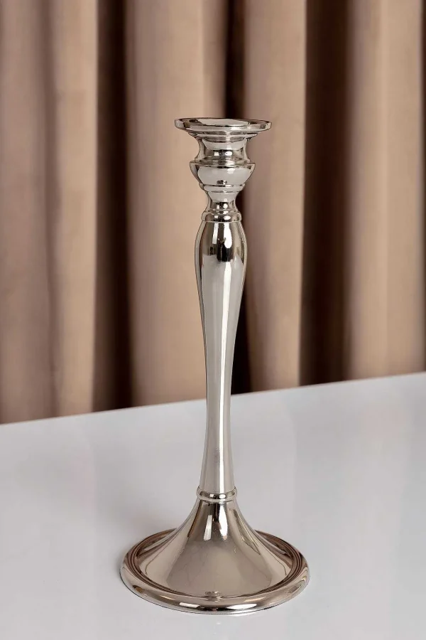 Carraig Donn HOME Medium Silver Dinner Candle Holder* Homeware