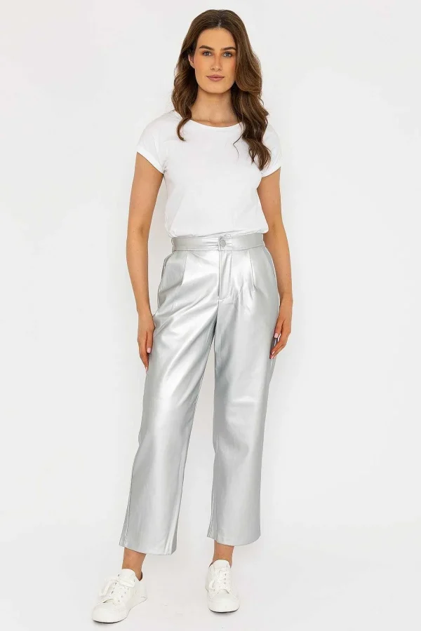 Oraije Metallic Trousers*Women Jeans & Trousers