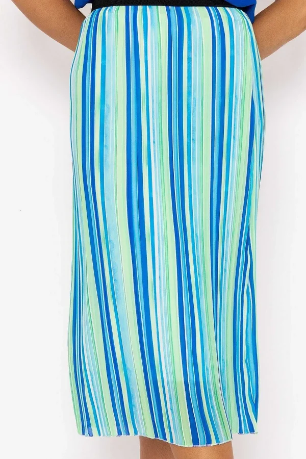 Pala D'oro Midi Pleated Skirt In Blue Print*Women Skirts & Shorts