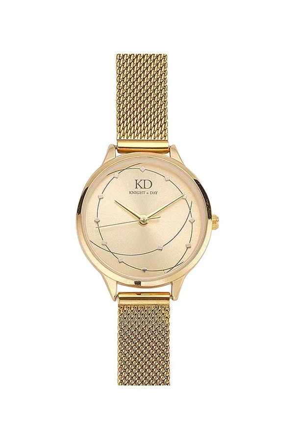 Knight & Day Milena Gold Mesh Band Watch* Boxed Gifts