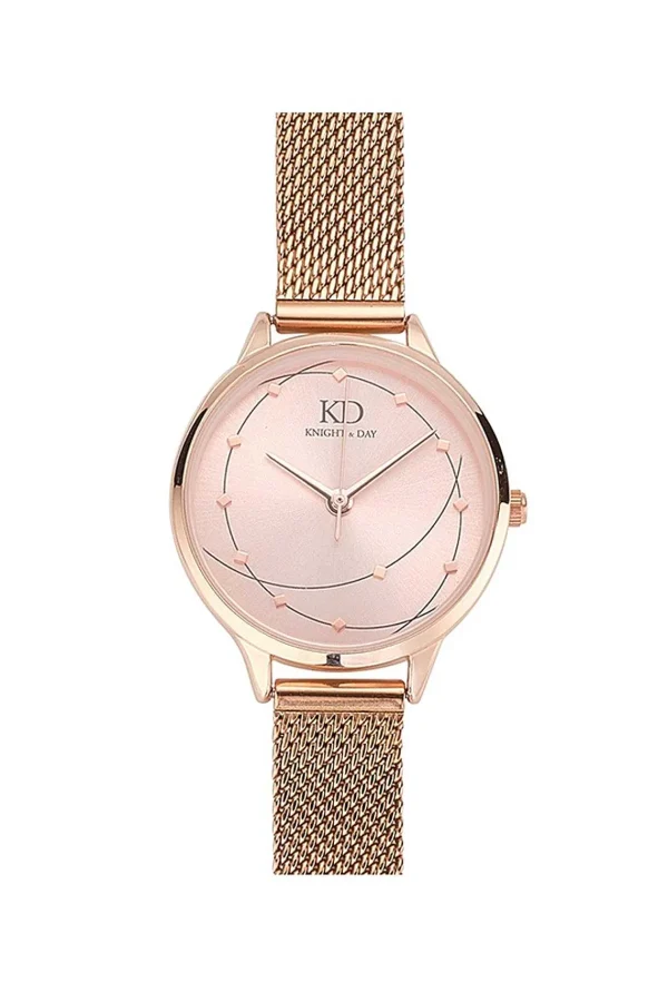 Knight & Day Milena Rose Gold Mesh Band Watch* Boxed Gifts