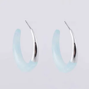 Knight & Day Minerva Turquoise Hoops* Jewellery