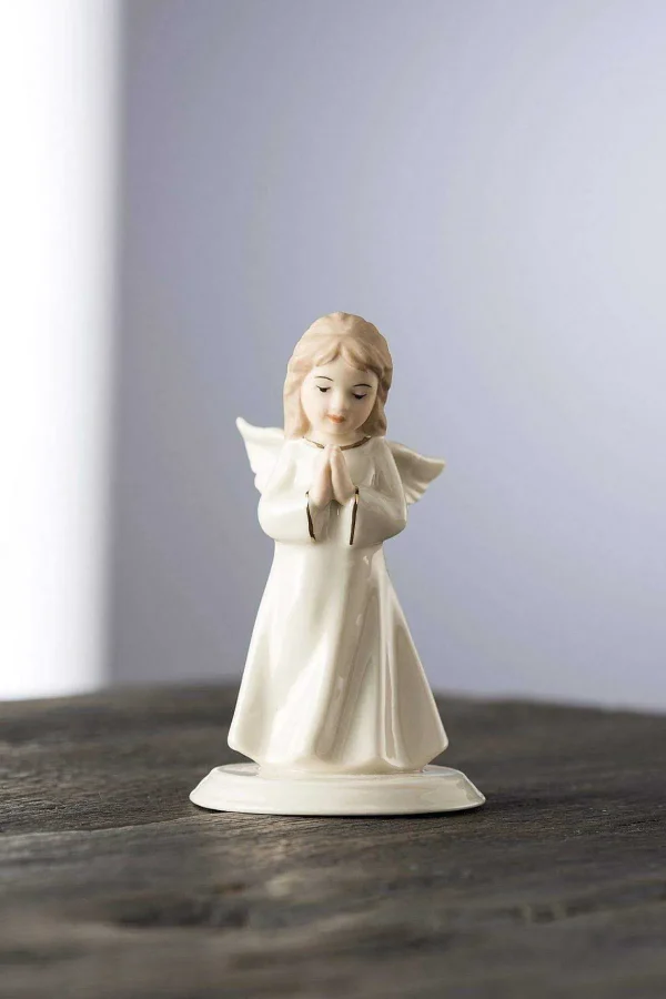 Belleek Mini Ceramic Angel Of Prayer* Homeware