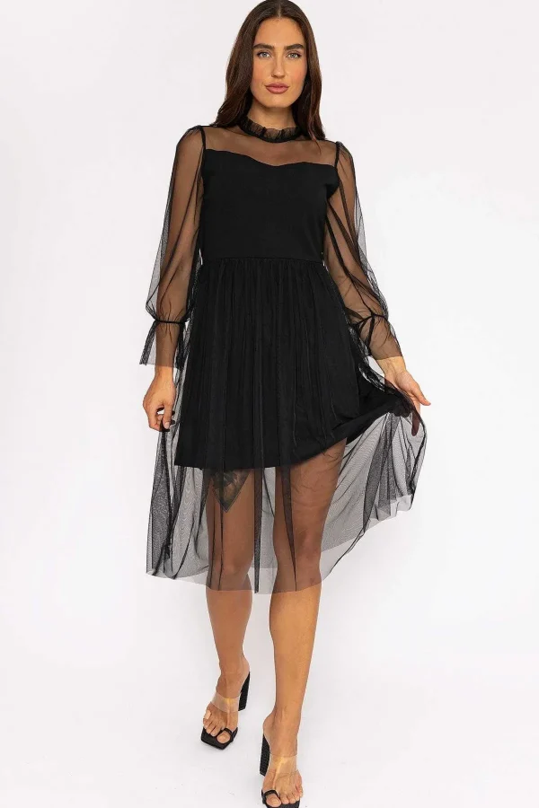 Pala D'oro Minnie Midi Dress In Black* Sale Dresses