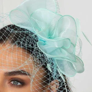 SOUL Accessories Mint Hairband Fascinator With Net & Feathers* Fascinators