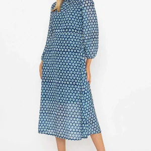 Pala D'oro Mollie Midi Dress In Navy Print*Women Dresses & Jumpsuits