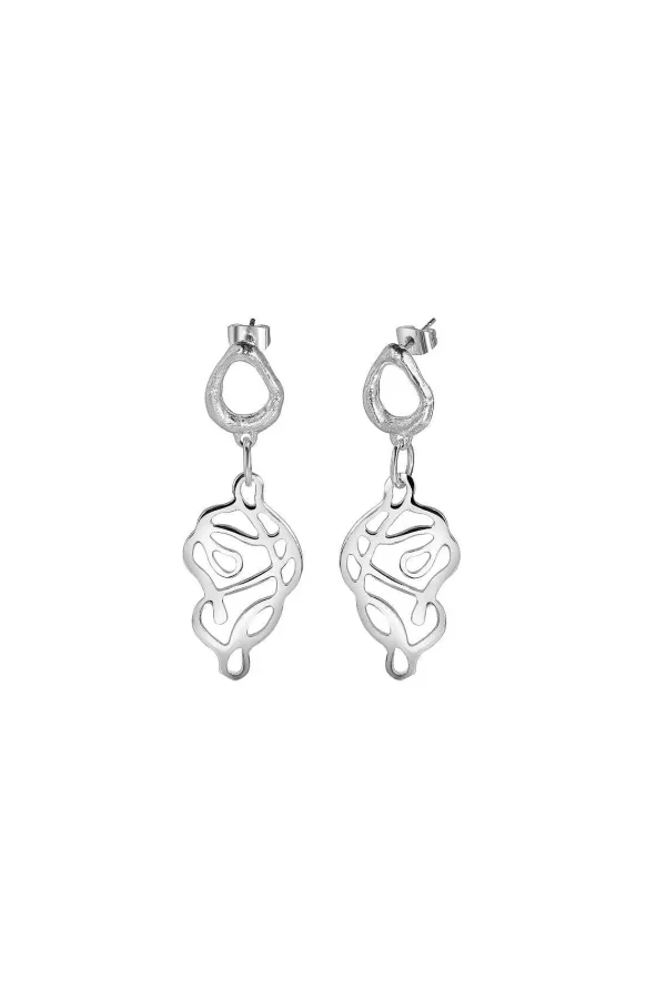 Newbridge Silverware Jewellery Molten Knot Drop Earrings* Boxed Gifts